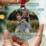 First Christmas Together Photo Ornament 2025 Couple, thumbnail 2 of 8