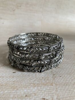 Oxidised Mirror Indian Bangles Two.Six, 2 of 4