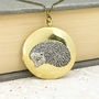 Hedgehog Locket Necklace Pewter Brass Pendant, thumbnail 1 of 3