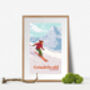 Grindelwald Ski Resort Switzerland Travel Poster Print, thumbnail 4 of 8