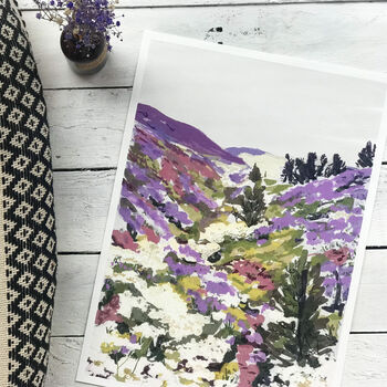 Lavender Hills Giclee Fine Art Print A3, 7 of 7