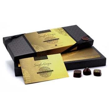 Single Origin Dark Chocolate Ganaches Gift Box, 3 of 4