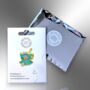 Not Your Cup Of Tea, Blue Flower Enamel Pin Badge, Cute Victorian Teacup Brooch, thumbnail 5 of 8