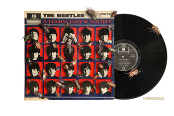'A Hard Day's Night' Collaged Album Cover Print, 2 of 2