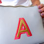 Personalised Embroidered Initial Makeup Bag, thumbnail 2 of 4