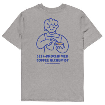 Coffee Alchemist Organic Cotton Embroidered T Shirt, 5 of 12