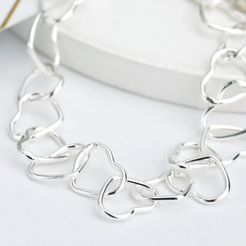 Personalised Heart Link Bracelet, 3 of 7