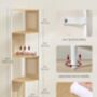 Five Tier Corner Shelf With Polyrattan Sides Bookshelf, thumbnail 10 of 12