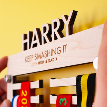 Kid's Personalised Medal Hanger, 2 of 4