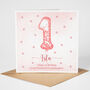 Pink Balloon 1st Birthday Card, thumbnail 2 of 5