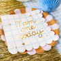 1st Birthday I Am One Today Teddy Bear Paper Napkins X 12, thumbnail 2 of 3