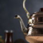 Handmade Hammered Copper Teapot For Stovetop, Solid Copper Kettle Tin Lined Inside, thumbnail 5 of 8