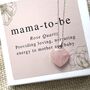 Mama To Be Necklace Pregnancy Gift Set, thumbnail 1 of 5