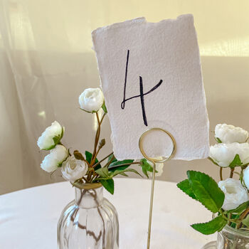 Gold Wedding Table Number Holders, 2 of 4