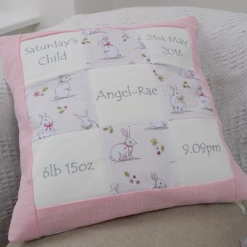 Personalised Bunny Memory Cushion**, 3 of 5
