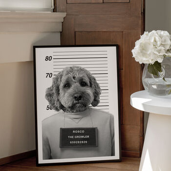 Personalised Pet Mugshot Print, 10 of 10