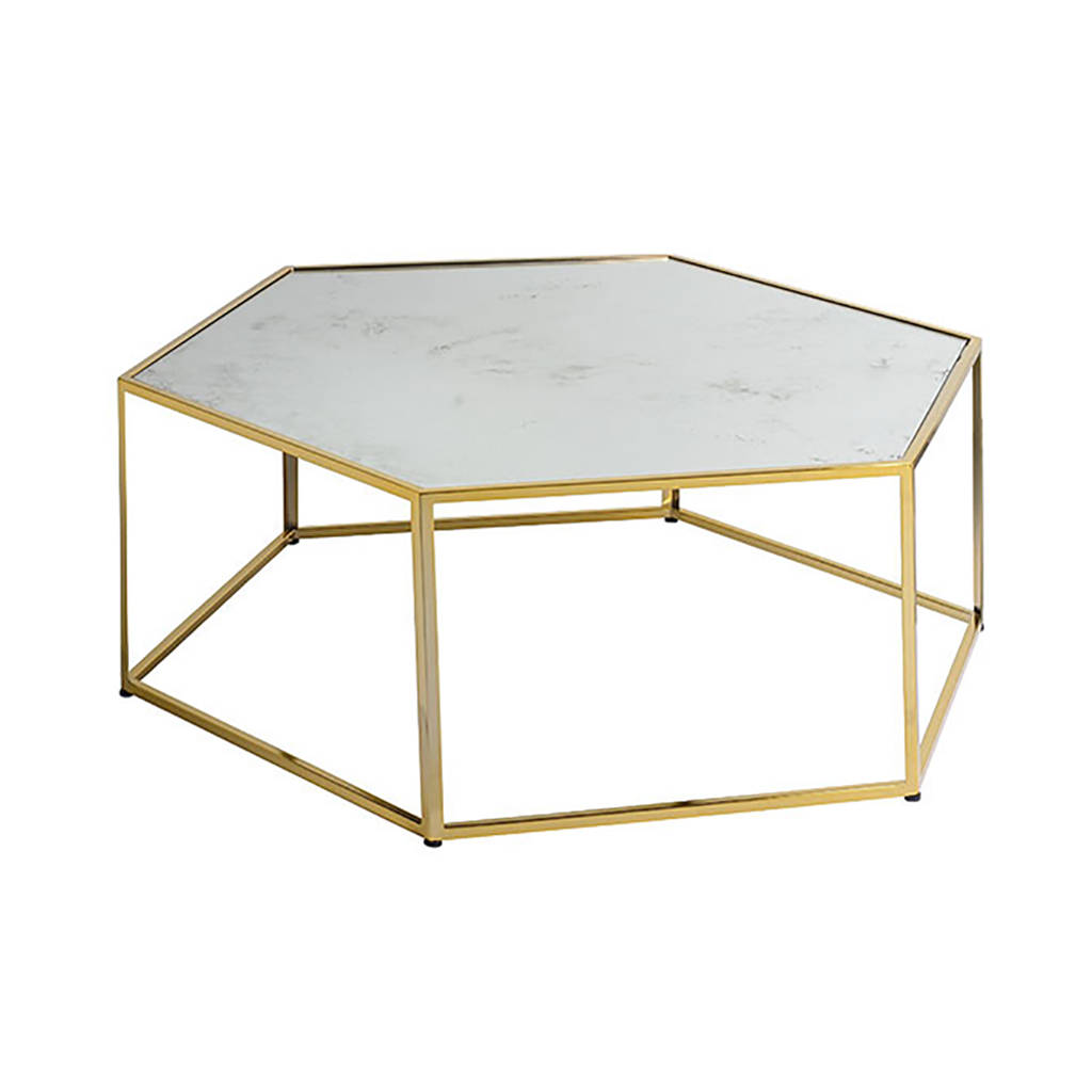 Brass And Antique Mirror Coffee Side Table By I Love Retro Brass And Antique Mirror Coffee Side Table