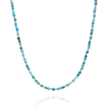 Jewel Bead Turquoise December Birthstone Necklace, 3 of 4