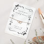 Bridesmaid Proposal Gift Will You Be My Bridesmaid Pearls And Prosecco Card Bracelet Gift, thumbnail 5 of 9