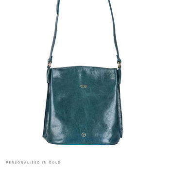 Women's Italian Leather Bucket Bag Handbag 'Palermo', 6 of 12