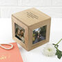 Mum's Personalised Oak Photo Cube Keepsake Box, thumbnail 1 of 3
