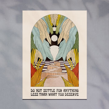 'Don't Settle' Art Print, Unframed, 3 of 4