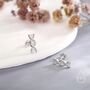 Sterling Silver Dna Molecular Structure Stud Earrings, thumbnail 6 of 12