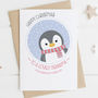 Cute Penguin Christmas Card For Grandma, thumbnail 1 of 4