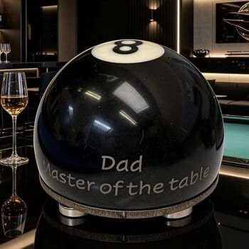 Personalised Pool Ball Bottle Opener Eight Ball Gift, 5 of 8