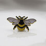 Cute Enamel Bee Pin Badge With Gold Colour Accents, thumbnail 6 of 7