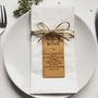 Mother Of The Bride Wooden Place Setting, thumbnail 2 of 3