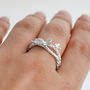 Sterling Silver Butterfly And Twig Ring, thumbnail 1 of 4