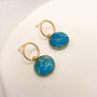Circular Turquoise Stud Earrings 'Something Blue', thumbnail 1 of 10