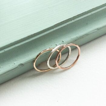 Sterling Silver Stacking Ring, 3 of 3