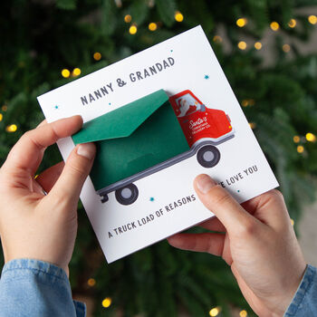 Santa's Truck Loads Of Reasons… Keepsake Card, 3 of 4