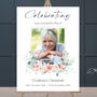 Floral Funeral Welcome Sign With Delicate Pink Roses, thumbnail 1 of 4