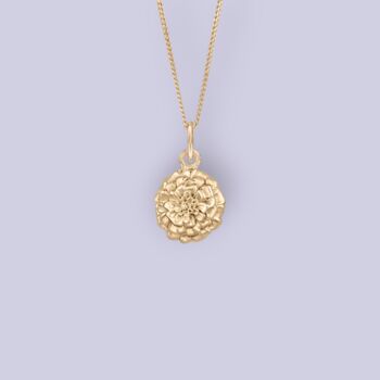 Tiny Marigold Necklace In 18ct Gold Plated Silver, 12 of 12