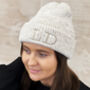 Personalised Super Soft Ribbed Beanie With Initials, thumbnail 4 of 5