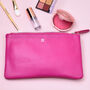 Personalised Monogram Leather Cosmetics Pouch, thumbnail 1 of 9