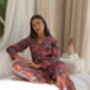 Red Silk Blend Pyjama Set, thumbnail 7 of 9