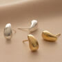 Sterling Silver Statement Drop Stud Earrings, thumbnail 2 of 10