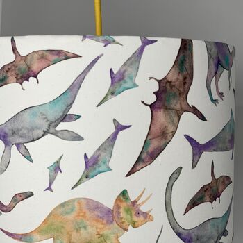 Water Colour Dinosaur Lampshade, 2 of 4