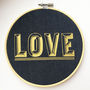 Love Valentines Embroidery Hoop, thumbnail 1 of 3