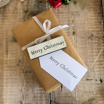 Large Merry Christmas Rubber Stamp For Holiday Crafting, 6 of 6