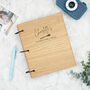 Personalised Wooden Recipe Book For Bakers, thumbnail 10 of 11