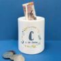 Personalised Space Wreath Money Box, thumbnail 1 of 2