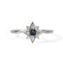 Guiding North Star Gemstone Sterling Silver Ring, thumbnail 6 of 12