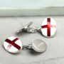 Personalised Sterling Silver St George Cufflinks, thumbnail 2 of 6