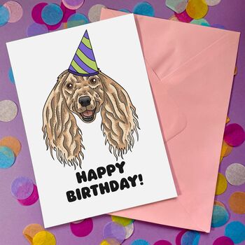 Custom Afghan Hound Father's Day Card For Dog Dad, 10 of 12