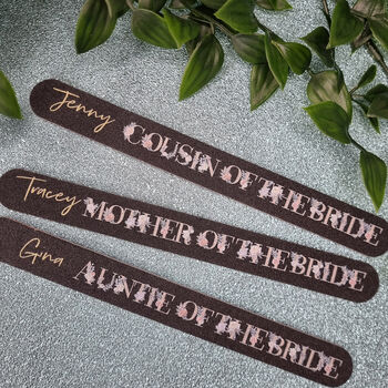 Bridal Party Personalised Nail File Gift, 2 of 5